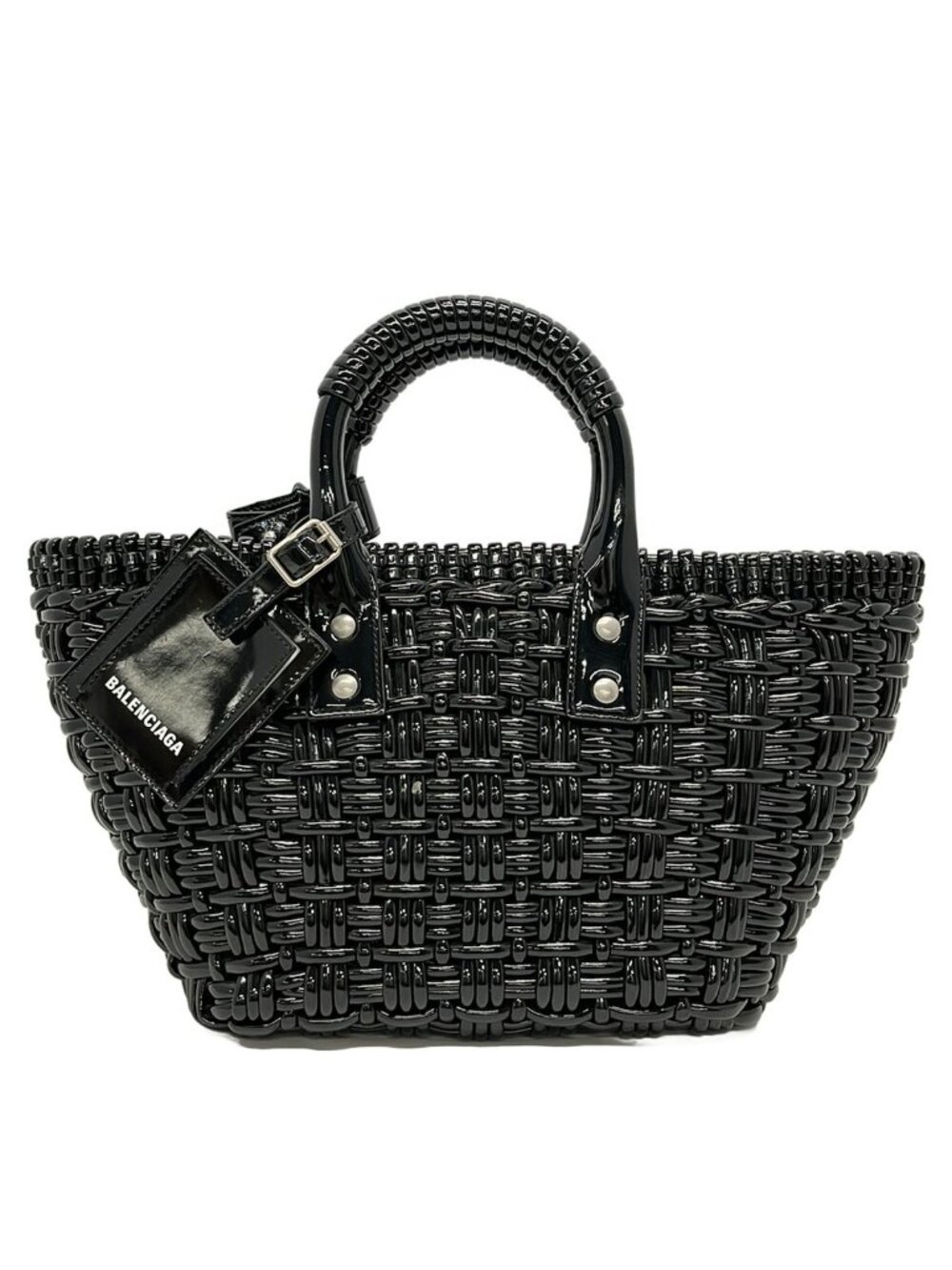 Balenciaga Tote Bag Bistro XS Basket Black Cotton